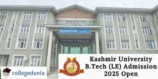 Kashmir University B.Tech (LE) Admission 2025 Open; Apply by February 15